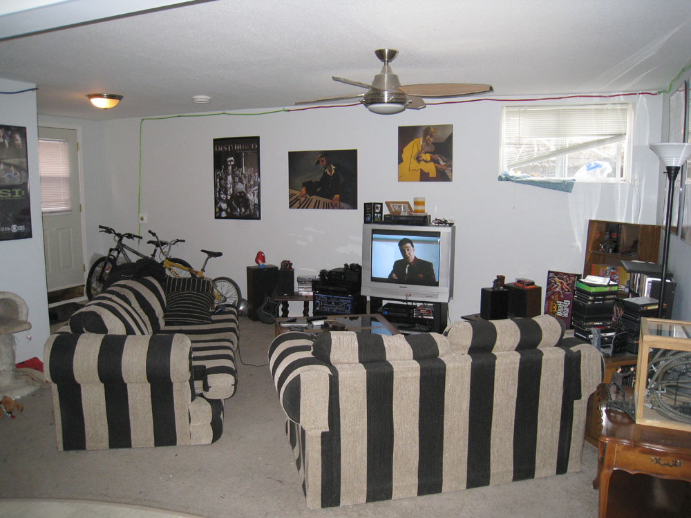 Basement suite living room mls