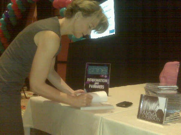 Signing the last two books at Shine. Selling out? = Fantastic!