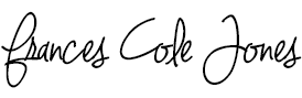 Frances Jones Cole signature